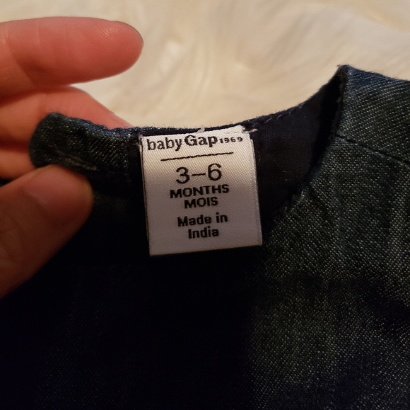 Gap Baby Girl Denim Dress size 3-6mths - Picture 3 of 3